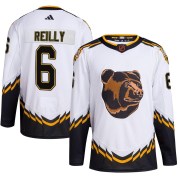 Adidas Mike Reilly Boston Bruins Youth Authentic Reverse Retro 2.0 Jersey - White