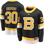Fanatics Branded Gerry Cheevers Boston Bruins Youth Premier Breakaway Alternate Jersey - Black