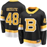 Fanatics Branded Matt Grzelcyk Boston Bruins Youth Premier Breakaway Alternate Jersey - Black
