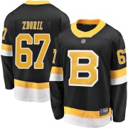 Fanatics Branded Jakub Zboril Boston Bruins Youth Premier Breakaway Alternate Jersey - Black