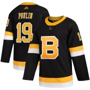 Adidas Dave Poulin Boston Bruins Men's Authentic Alternate Jersey - Black