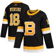 Adidas John Wensink Boston Bruins Men's Authentic Alternate Jersey - Black