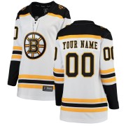 Fanatics Branded Custom Boston Bruins Women's Breakaway Away Jersey - White