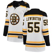 Fanatics Branded Tyler Lewington Boston Bruins Women's Breakaway Away Jersey - White