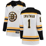 Fanatics Branded Jeremy Swayman Boston Bruins Women's Breakaway Away Jersey - White