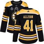 Adidas Jason Allison Boston Bruins Women's Authentic Home 2019 Stanley Cup Final Bound Jersey - Black