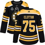 Adidas Connor Clifton Boston Bruins Women's Authentic Home 2019 Stanley Cup Final Bound Jersey - Black