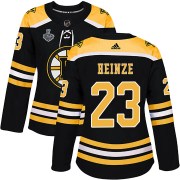 Adidas Steve Heinze Boston Bruins Women's Authentic Home 2019 Stanley Cup Final Bound Jersey - Black