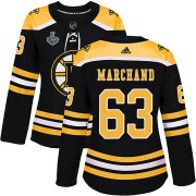 Adidas Brad Marchand Boston Bruins Women's Authentic Home 2019 Stanley Cup Final Bound Jersey - Black