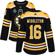 Adidas Rick Middleton Boston Bruins Women's Authentic Home 2019 Stanley Cup Final Bound Jersey - Black