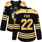 Adidas Willie O'ree Boston Bruins Women's Authentic Home 2019 Stanley Cup Final Bound Jersey - Black