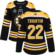 Adidas Shawn Thornton Boston Bruins Women's Authentic Home 2019 Stanley Cup Final Bound Jersey - Black