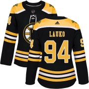 Adidas Jakub Lauko Boston Bruins Women's Authentic Home Jersey - Black