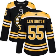 Adidas Tyler Lewington Boston Bruins Women's Authentic Home Jersey - Black