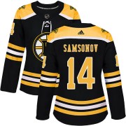 Adidas Sergei Samsonov Boston Bruins Women's Authentic Home Jersey - Black