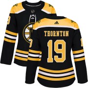 Adidas Joe Thornton Boston Bruins Women's Authentic Home Jersey - Black
