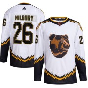 Adidas Mike Milbury Boston Bruins Men's Authentic Reverse Retro 2.0 Jersey - White