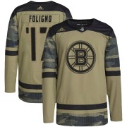 Adidas Nick Foligno Boston Bruins Youth Authentic Military Appreciation Practice Jersey - Camo