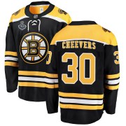 Fanatics Branded Gerry Cheevers Boston Bruins Men's Breakaway Home 2019 Stanley Cup Final Bound Jersey - Black