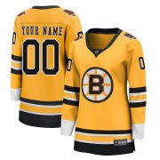 Fanatics Branded Custom Boston Bruins Women's Breakaway Custom 2020/21 Special Edition Jersey - Gold