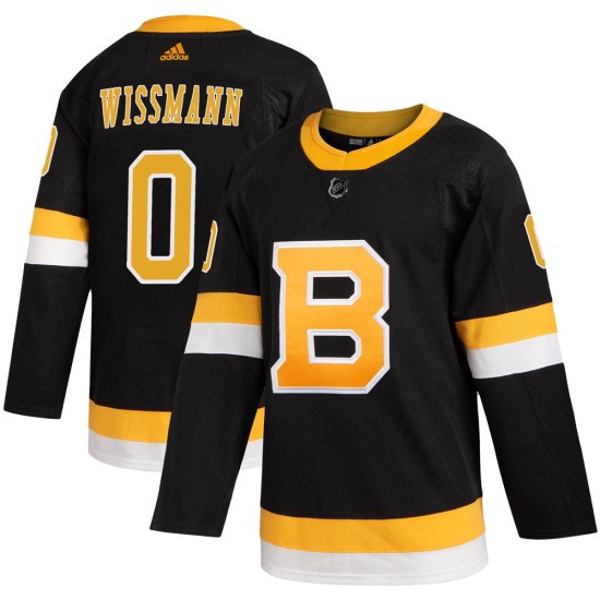 Adidas Kai Wissmann Boston Bruins Men's Authentic Alternate Jersey - Black