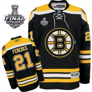 Reebok EDGE Andrew Ference Boston Bruins Home Authentic with Stanley Cup Finals Jersey - Black