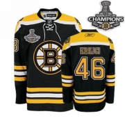 Reebok EDGE David Krejci Boston Bruins Authentic With Stanley Cup Champions Jersey - Black