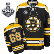 Reebok EDGE Jaromir Jagr Boston Bruins Home Authentic with Stanley Cup Finals Jersey - Black