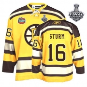 Reebok EDGE Marco Sturm Boston Bruins Authentic Winter Classic with Stanley Cup Finals Jersey - Yellow