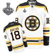Reebok EDGE Nathan Horton Boston Bruins Authentic with Stanley Cup Finals Jersey - White