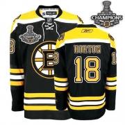 Reebok EDGE Nathan Horton Boston Bruins Home Authentic With Stanley Cup Champions Jersey - Black