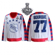 CCM Ray Bourque Boston Bruins Throwback All Star With 75TH Patch Authentic with Stanley Cup Finals Jersey - White