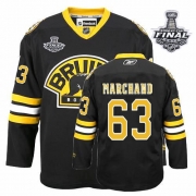 Reebok EDGE Brad Marchand Boston Bruins Third Authentic with Stanley Cup Finals Jersey - Black