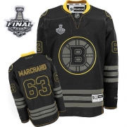 Reebok EDGE Brad Marchand Boston Bruins Authentic with Stanley Cup Finals Jersey - Black Ice