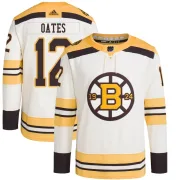 Adidas Adam Oates Boston Bruins Men's Authentic 100th Anniversary Primegreen Jersey - Cream