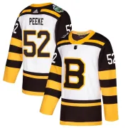 Adidas Andrew Peeke Boston Bruins Youth Authentic 2019 Winter Classic Jersey - White