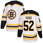 Adidas Andrew Peeke Boston Bruins Youth Authentic Away Jersey - White