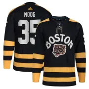 Adidas Andy Moog Boston Bruins Youth Authentic 2023 Winter Classic Jersey - Black