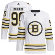 Adidas Anthony Richard Boston Bruins Youth Authentic 100th Anniversary Primegreen Jersey - White