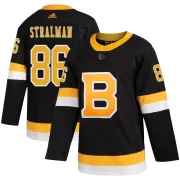 Adidas Anton Stralman Boston Bruins Youth Authentic Alternate Jersey - Black