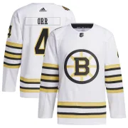 Adidas Bobby Orr Boston Bruins Youth Authentic 100th Anniversary Primegreen Jersey - White