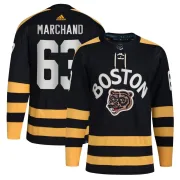 Adidas Brad Marchand Boston Bruins Men's Authentic 2023 Winter Classic Jersey - Black