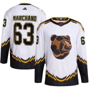 Adidas Brad Marchand Boston Bruins Youth Authentic Reverse Retro 2.0 Jersey - White