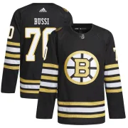Adidas Brandon Bussi Boston Bruins Men's Authentic 100th Anniversary Primegreen Jersey - Black