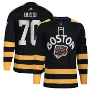 Adidas Brandon Bussi Boston Bruins Men's Authentic 2023 Winter Classic Jersey - Black
