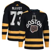 Adidas Charlie McAvoy Boston Bruins Men's Authentic 2023 Winter Classic Jersey - Black