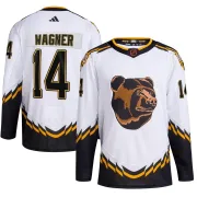 Adidas Chris Wagner Boston Bruins Youth Authentic Reverse Retro 2.0 Jersey - White
