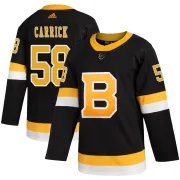 Adidas Connor Carrick Boston Bruins Youth Authentic Alternate Jersey - Black
