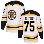 Adidas Connor Clifton Boston Bruins Youth Authentic Away Jersey - White