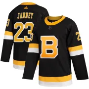 Adidas Craig Janney Boston Bruins Youth Authentic Alternate Jersey - Black